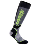 Alpinestars Socks MX Plus Accessoire Zwart, grijs en fluogeel, productfoto 1