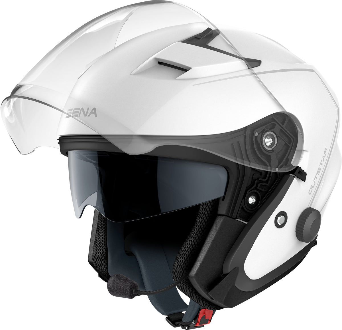 Sena Outstar 2 Helm Wit, motorhelm van Sena, productfoto 4