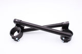 Clip-Ons Handlebars 50mm Type Verhoogd 28mm Verstelbaar Zwart Geanodiseerd