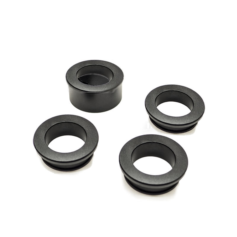 CNC Wielbuskit (voor en achter) Zwart Kawasaki ZX10R, 11-15, 4 pcs