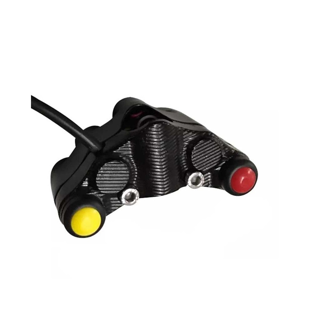 Aluminium 7 Weg Handlebar Switch Stuurschakelaar Zwart  Racing