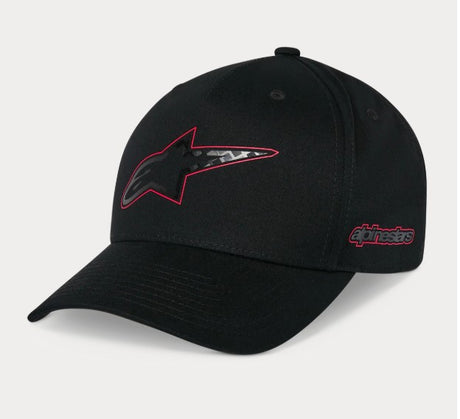 Alpinestars Carbon Fiber Snapback Pet Zwart, productfoto 1
