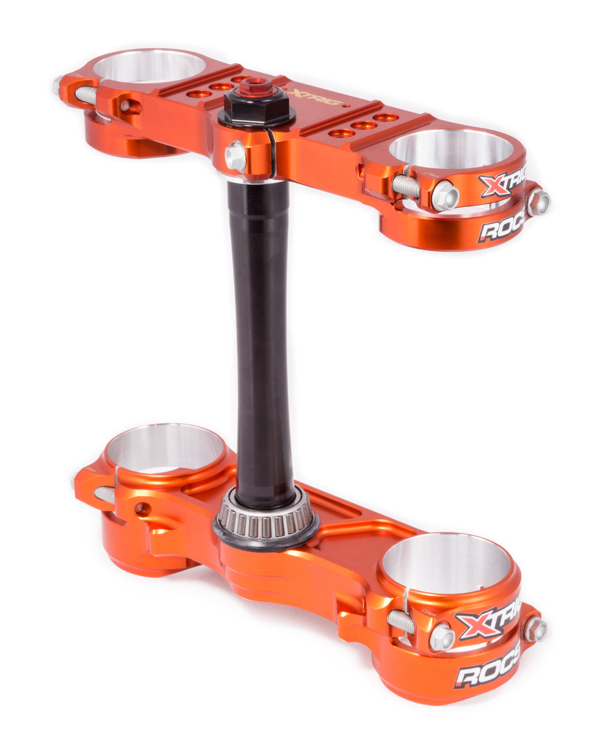 ROCS Pro kroonplaten KTM EXC/SX/SXF/XC Husqvarna TE/FC/FE/FE Gas Gas EC oranje Offset 20-22mm