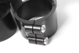 Clip-Ons Handlebars 55mm Type Verhoogd 28mm Zwart Geanodiseerd
