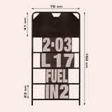 Pitbord GP Zwart met 36 nummers set