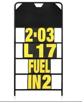 Pitbord GP Zwart met 36 nummers set
