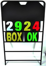 Pitbord GP Zwart met 36 nummers set