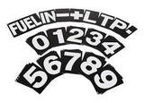 pitbord nummers  36 delige set