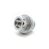 Aftapplug magnetisch zilver geanodiseerd aluminium