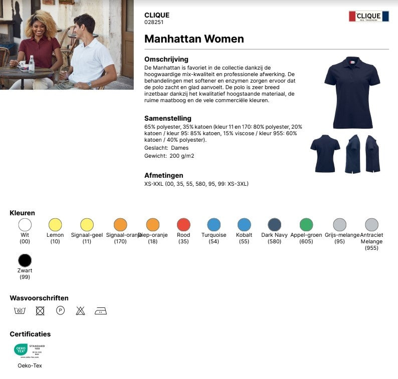 IHRO Polo Clique Manhattan Navy Blue Dames