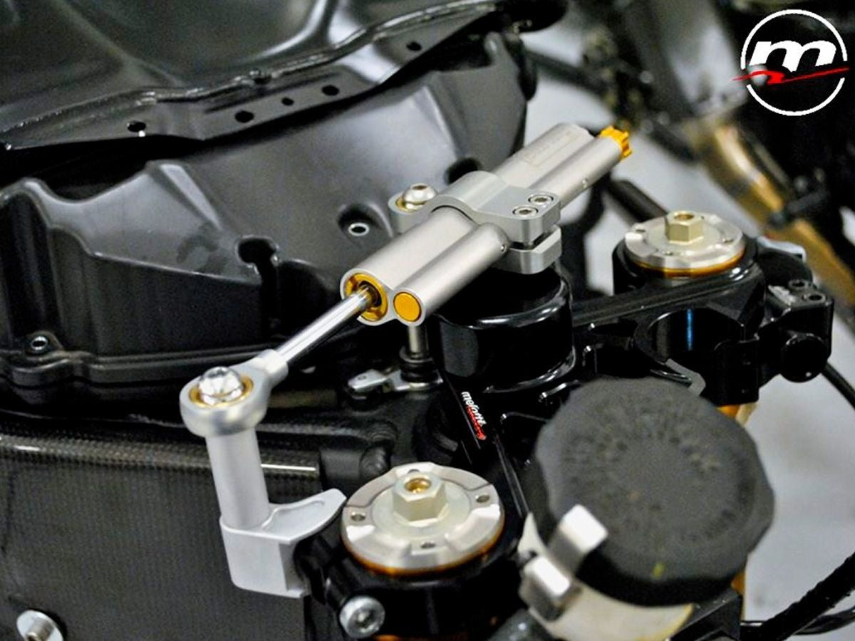 Melotti Racing Yamaha R6 OHLINS STEERING DAMPER SUPPORT FOR MELOTTI TOP YOKE- BLACK