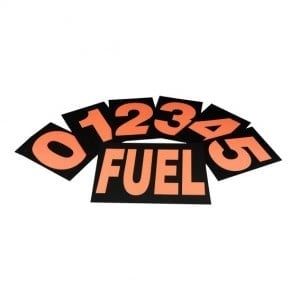 pitbord nummers  36 delige set groot