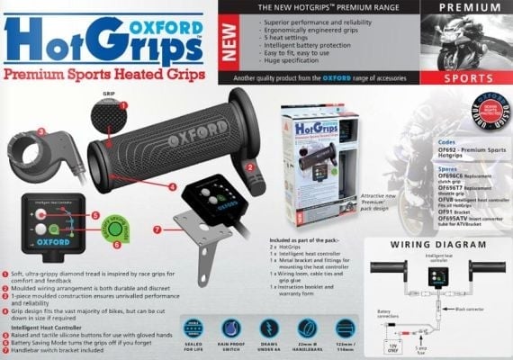 Hot Grips Premium Touring handvatverwarming