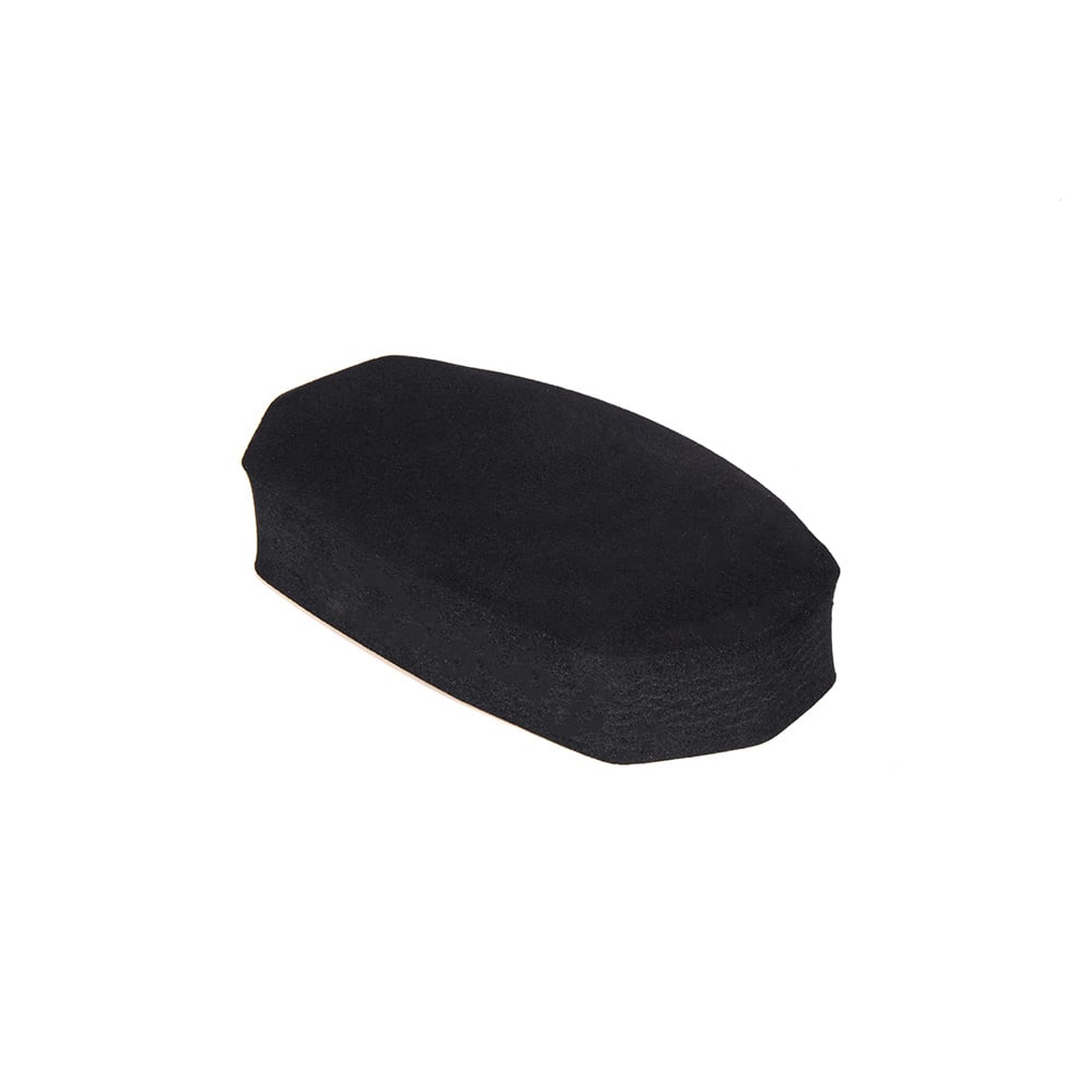 Zwarte Foam voorgesneden zadelrugleuning 20 of 30 mm met zelfklevende folie