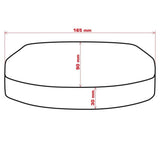 Zwarte Foam voorgesneden zadelrugleuning 20 of 30 mm met zelfklevende folie
