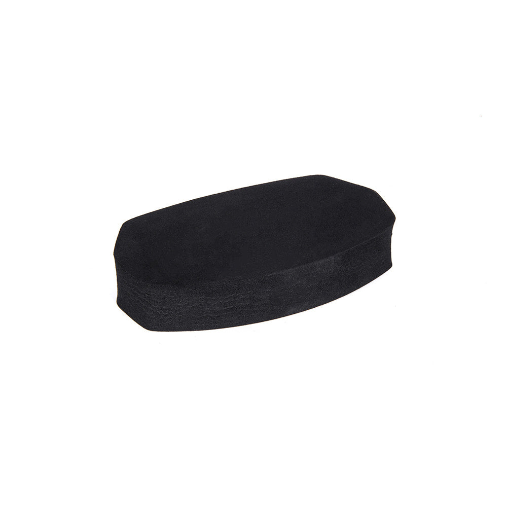 Zwarte Foam voorgesneden zadelrugleuning 20 of 30 mm met zelfklevende folie