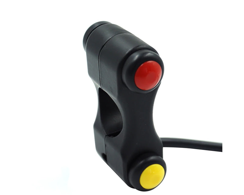Aluminium 3 Knops Handlebar Switch Stuurschakelaar Zwart
