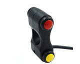 Aluminium 3 Knops Handlebar Switch Stuurschakelaar Zwart