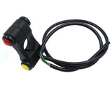 Aluminium 3 Knops Handlebar Switch Stuurschakelaar Zwart