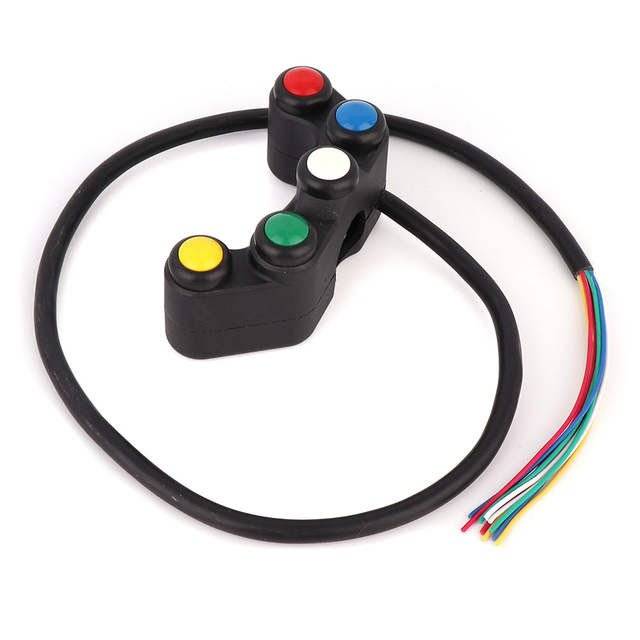 5 Weg Handlebar Switch Stuurschakelaar Zwart