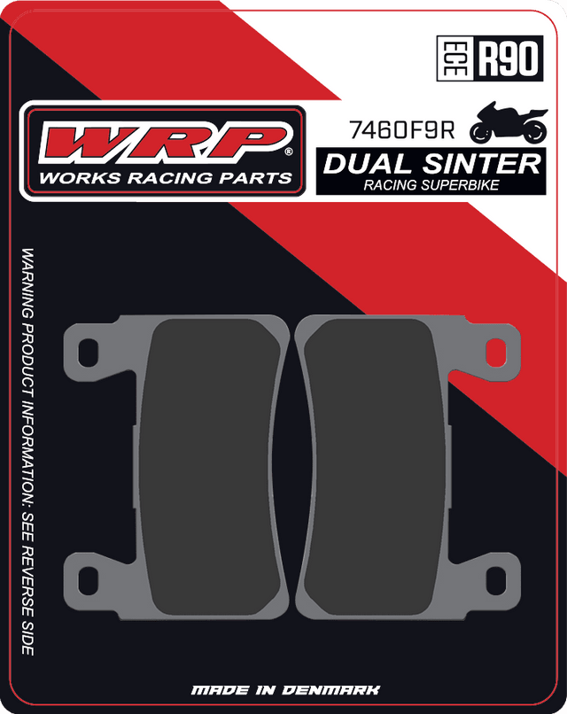 Brake Pads Dual Sinter DS Racing Superbike 7460 F9R